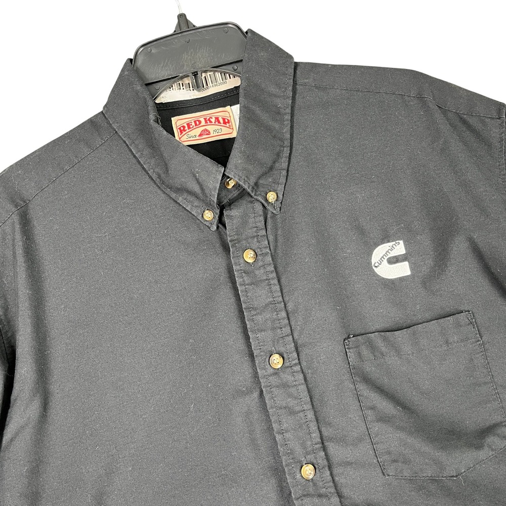 Cummins Diesel Work Shirt Red Kap Executive‎ Oxford Button Down XL Men Workwear